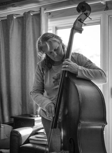 natalie morrison portrait with bass