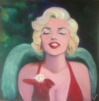 portrait of marilyn monroe by nina vox